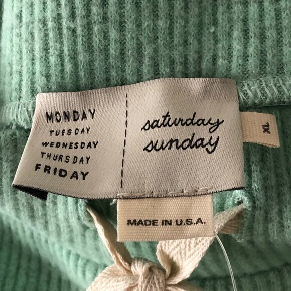 NWT ANTHROPOLOGIE SATURDAY SUNDAY JOGGER LOUNGE SUPER-SOFT TURQUOISE SIZE XL - Picture 6 of 8